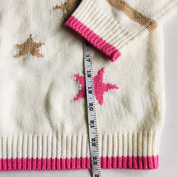 St. John's Bay Women's 100% Acrylic Knit Star Pattern Sweater in Size PM - Picture 10 of 10